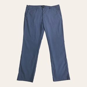 Tahari Pants Mens 36x28 Performance‎ Stretch Slim Straight Golf Blue Chino